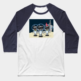 Raccoons on the Moon Baseball T-Shirt